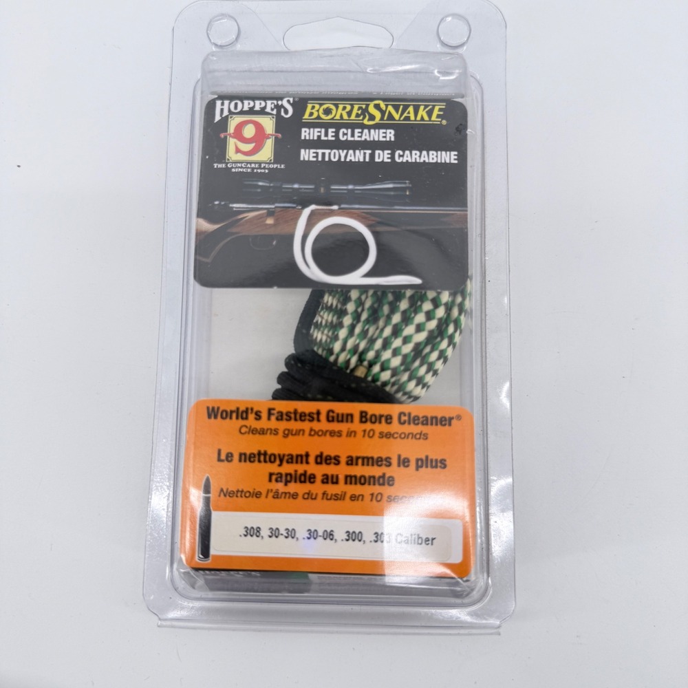 Hoppe's BoreSnake Rifle Cleaner .308 30-06 .300 Caliber Multi-Fit Green Pattern